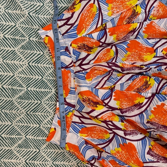 Francis + Benedict handmade African cotton block print floral mini skirt s NWT - Picture 5 of 8
